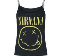 Top de Nirvana - Smile Logo - S à XXL - pour Femme - noir L