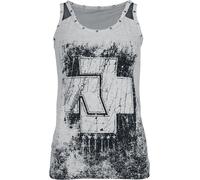 Top de Rammstein - Amour - S à XL - pour Femme - gris clair chiné/noir L