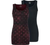 RED by EMP Femme Duo de Hauts Noirs et Rouges