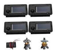Top de Remplacement de la lumière, 4pcs 1,6x2.8 Panneaux s de Remplacement avec lumière Chaude..Haut de lumière de Remplacement étanche, unité supérieure de Remplacement solair