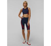 Top De Sport Bleu Marine Pour Femmes Adidas By Stella Mccartney Truepace Crop Jj0112-blue