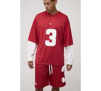 Top de sport oversize en mesh - MAN Official homme - rouge - L, rouge