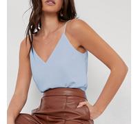 Top décontracté ample sans manches col V pour femmes, élégant et romantique, mode polyvalente pour le bureau, l'enseignement, les tenues décontractées, adapté pour l'automne L,M,S,XL,XS,XXLUnicoloreÉt