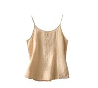 Top Dos Nu Femme Y2K, Debardeur Femme Coton Fine Bretelles Haut Grande Taille Brodé Fleurs Summer Tops Casual Debardeurs Vintage Débardeur sans Manche Débardeurs Rafraîchissant Respirant Hauts