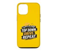 Top Down Drive Repeat Voiture Convertible Rétro Conduite d'été Coque pour iPhone 12/12 Pro