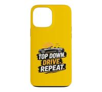 Top Down Drive Repeat Voiture Convertible Rétro Conduite d'été Coque pour iPhone 13 Pro Max