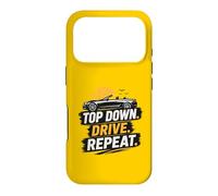 Top Down Drive Repeat Voiture Convertible Rétro Conduite d'été Coque pour iPhone 17 Pro