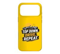 Top Down Drive Repeat Voiture Convertible Rétro Conduite d'été Coque pour iPhone 17 Pro Max