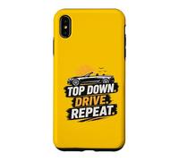 Top Down Drive Repeat Voiture Convertible Rétro Conduite d'été Coque pour iPhone XS Max