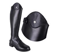 Top échangeables pour botte d'équitation QHP Romy Carbon Noir 35/37