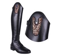 Top échangeables pour botte d'équitation QHP Sasha Sparkle Noir Standard
