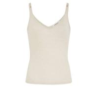 Top Écru Femme Morgan Daniel - Col V - Sans manches - Blanc cassé - Blanc XL