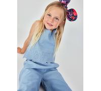 Top En Denim Brodé Bleu 5A