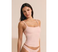 Top en microfibre avec brassière intégrée - Pure Soft - S - Rose - Femme - Etam