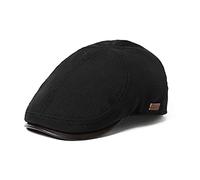 TOP-EX Casquette plate pour homme pour le golf ou une tenue décontractée - Élégant béret à visière Newsboy Baker Boy pour le golf, la pêche, la marche, le tir et la chasse 57-65cm (M-3XL), XL/XXL