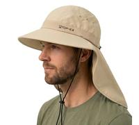 TOP-EX Chapeau de soleil pour homme, avec protection de la nuque, protection UV 50+, avec technologie rafraîchissante, large bord et pliable, chapeau de safari et de pêche pour l'extérieur, la pêche