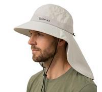 TOP-EX Chapeau de soleil pour homme, avec protection de la nuque, protection UV 50+, avec technologie rafraîchissante, large bord et pliable, chapeau de safari pour l'extérieur, la pêche et le jardin