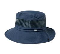 TOP-EX Chapeau de soleil unisexe UPF 50+ imperméable avec large bord filaire, léger et pliable pour homme et femme, idéal pour la pêche et la randonnée en été, 94604_Bleu marine, L/XL