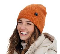 TOP-EX DryKnit™ Bonnet d'hiver imperméable pour homme et femme, bonnet tricoté chaud doublé en polaire, protection contre le vent et la pluie, respirant, S-M
