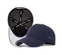 TOP-EX L/XL/XXL Hydro Performance Snapback Casquette de baseball pour homme et femme Respirant Léger Protection UV Imperméable Sport Golf Course avec Taille réglable, Bleu marine (pack écologique