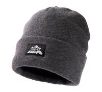 TOP-EX M/L/XL/XXL 100 % laine mérinos bonnet d'hiver chaud pour homme et femme coupe-vent respirant bonnet noir, Gris polaire, M-L