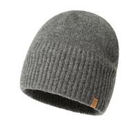 TOP-EX PolarWool™ Bonnet de pêcheur chalutier 100% laine mérinos, unisexe, doublé de polaire, bonnet d'hiver thermique, bonnet chaud en laine pour la course à pied, le golf, 56-65 cm, gris, M/L