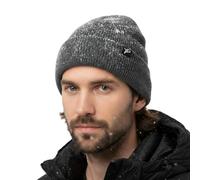 TOP-EX S/M/L/XL/XXL Bonnet d'hiver unisexe pour homme et femme avec doublure en polaire chaude pour la pluie, la neige, le froid et l'humidité, 100 % imperméable et coupe-vent, Gris imperméable, L/XL