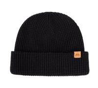 TOP-EX XL/XXL 50% laine mérinos bonnet à motif gaufré bonnet d'hiver homme femme bonnet de pêcheur bonnet de chalutier bonnet tricoté chaud jaune, M-L