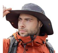 TOP-EX XL/XXL Chapeau de soleil pour homme avec large bord UPF 50+ et imperméable - Grand chapeau d'été d'extérieur pour la randonnée, le trekking, la pêche, le camping, la voile, pliable, réglable,