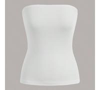Top femme couleur unie sans bretelles coupe slim décontracté basique minimaliste modeste pour la journée tout blanc été retour à la maison quotidien vacances bureau tenue d'intérieur L,M,S,XL,XS,XXL,X
