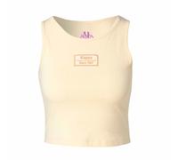 Kappa Authentic Stew Organic T-Shirt, Blanc/Rose, S Femme