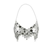 Boland - Top à paillettes pour femmes, haut sexy pour discothèque ou soirée, costume pour carnaval et soirée à thème