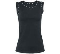 Top Gothic de Gothicana by EMP - Haut Rivet - S à XXL - pour Femme - noir L