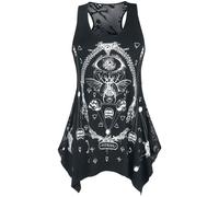 Top Gothic de Jawbreaker - Vitriol Skull Mesh - S à 4XL - pour Femme - noir XL
