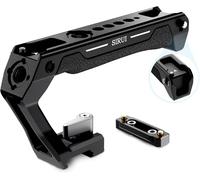 Top Grip with NATO Rail-Lightweight Silicone Camera Cage Grip-Universal Top Handle with Cold Shoes-1/4"" Thread and 3/8"" Arri Thread-SC-TH