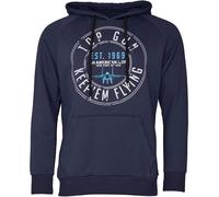Top Gun 2107, Sweat à capuche XXL Bleu Foncé Bleu Foncé