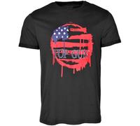 Top Gun 3014, t-shirt XXL Noir Noir