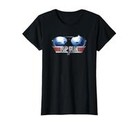 Top Gun Aviator Shades F-14 Tomcat Reflection T-Shirt, Femme, Noir, L