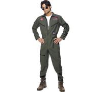 Top Gun Costume Adulte Vol Costume Pilote Déguisement Uniforme Hommes Femmes
