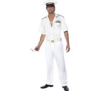 Top Gun - Ensemble de costume pour hommes SM1593 (M Regular) (Blanc)