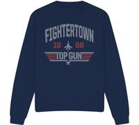 Top Gun - "Fightertown" Sweat-shirt pour homme/femme unie TV13122 (XL) (Bleu marine)