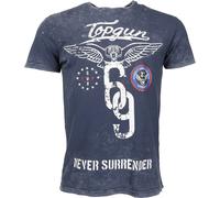 Top Gun Flags, t-shirt M Bleu Foncé Bleu Foncé