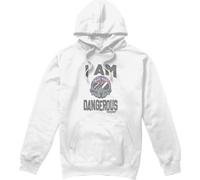 Top Gun - "I Am Dangerous" Sweat à capuche pour homme TV9121 (XXL) (Blanc)