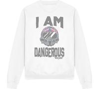 Top Gun - "I Am Dangerous" Sweat-shirt pour homme/femme unie TV13124 (M) (Blanc)