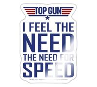 Top Gun I Feel The Need For Speed Citation Cool Autocollant Sticker