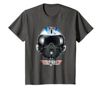 Top Gun Iceman Helmet T-Shirt, Enfant, Asphalte, 10 Ans