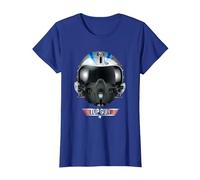 Top Gun Iceman Helmet T-Shirt, Femme, Bleu Royal, 3XL