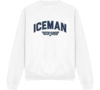Top Gun - "Iceman" Sweat-shirt pour homme/femme unie TV12983 (L) (Blanc)