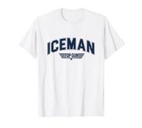 Top Gun Iceman Varsity T-Shirt, Homme, Blanc, 5XL