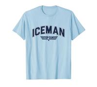 Top Gun Iceman Varsity T-Shirt, Homme, Bleu Céleste, XL